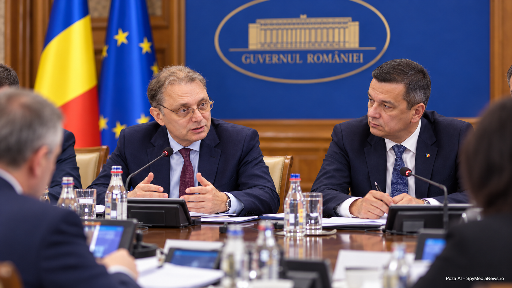 Ilustrație AI despre Grindeanu, Niculescu, termene și control politic