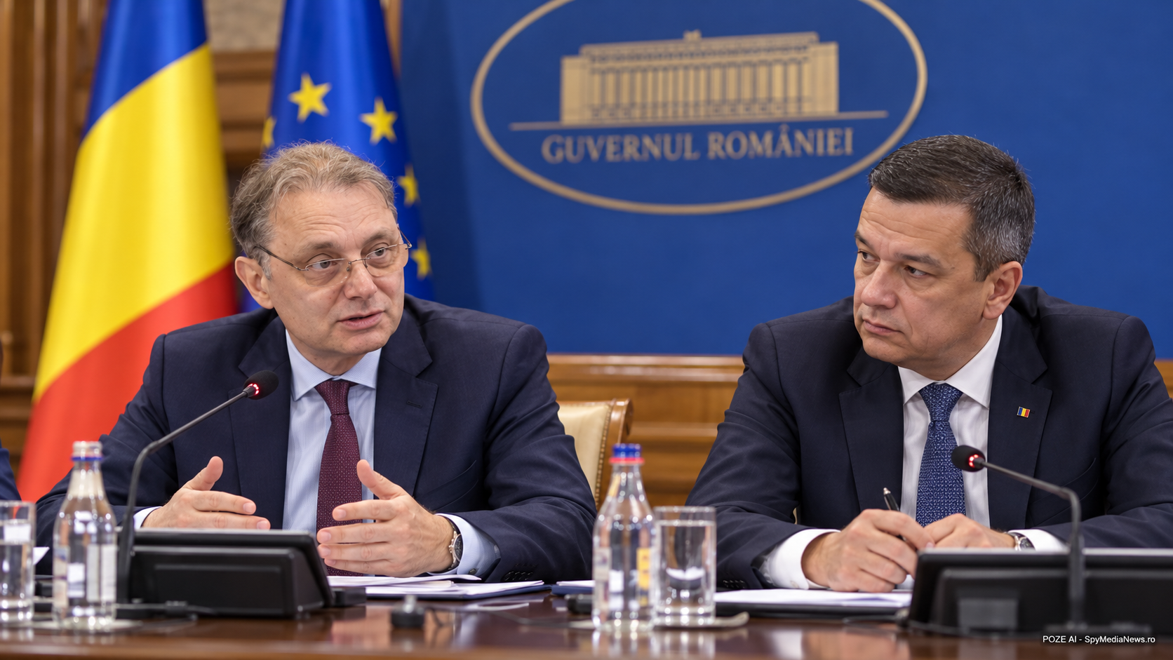 Grafic AI cu Sorin Grindeanu și Luca Niculescu și întrebarea cine conduce de fapt Guvernul